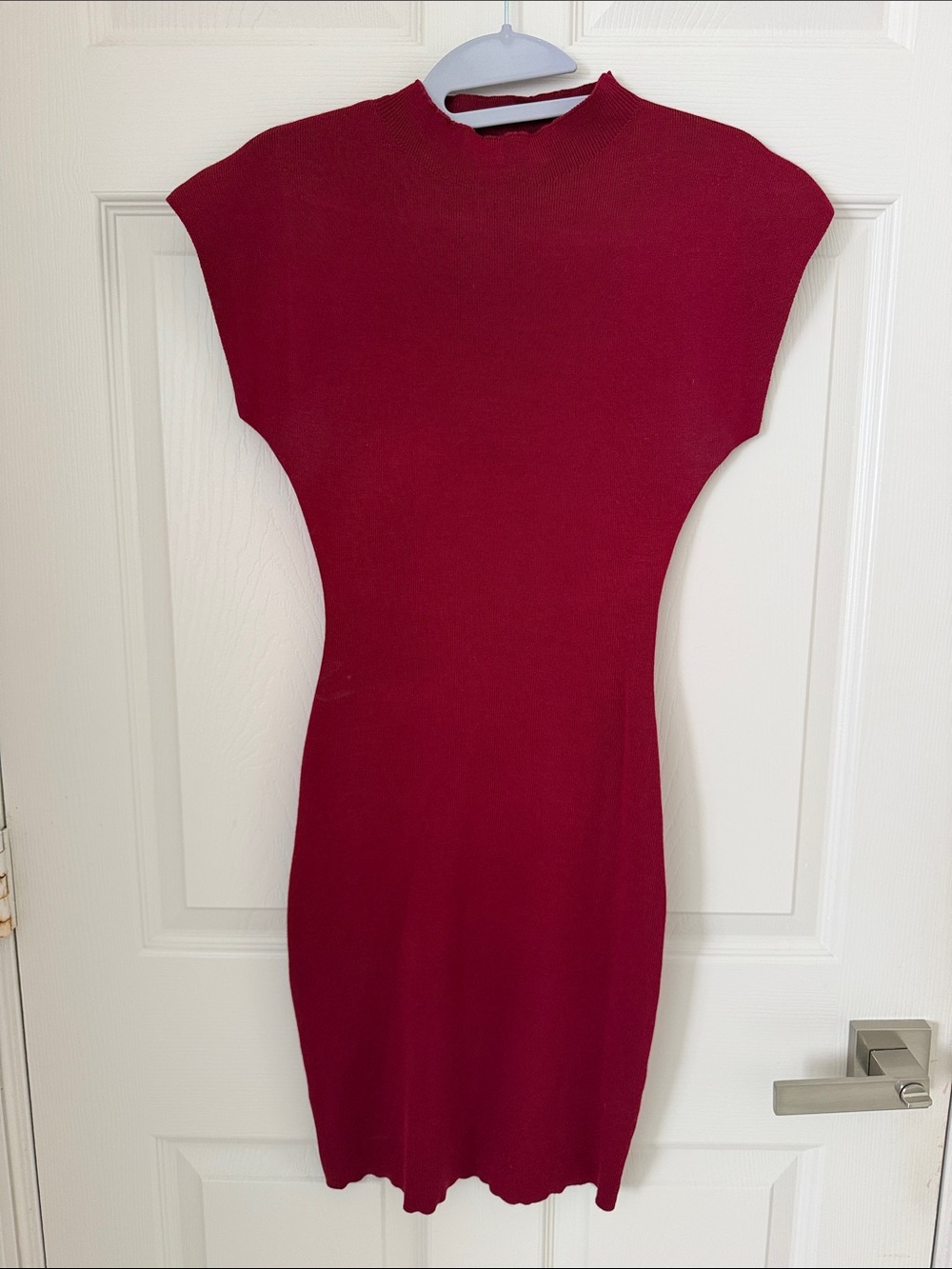 Cap Sleeve Mini Sweater Dress